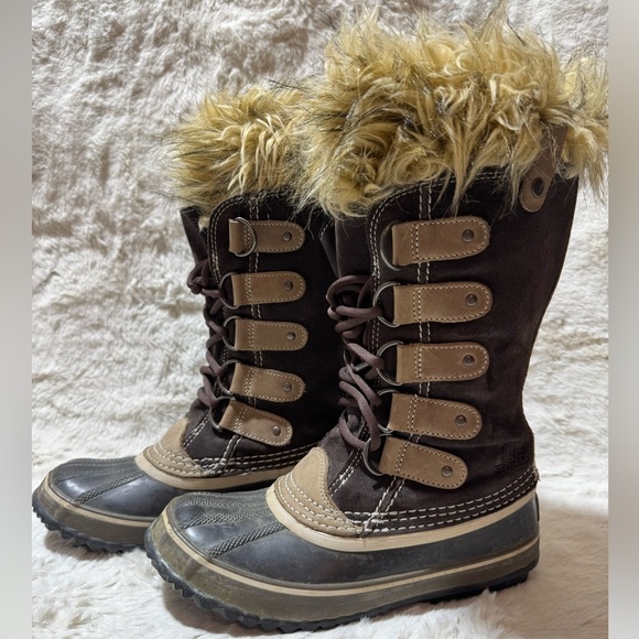 Sorel JOAN OF ARCTIC WOMEN'S Faux Fur WATERPROOF Snow BOOT size 6 - Picture 6 of 16